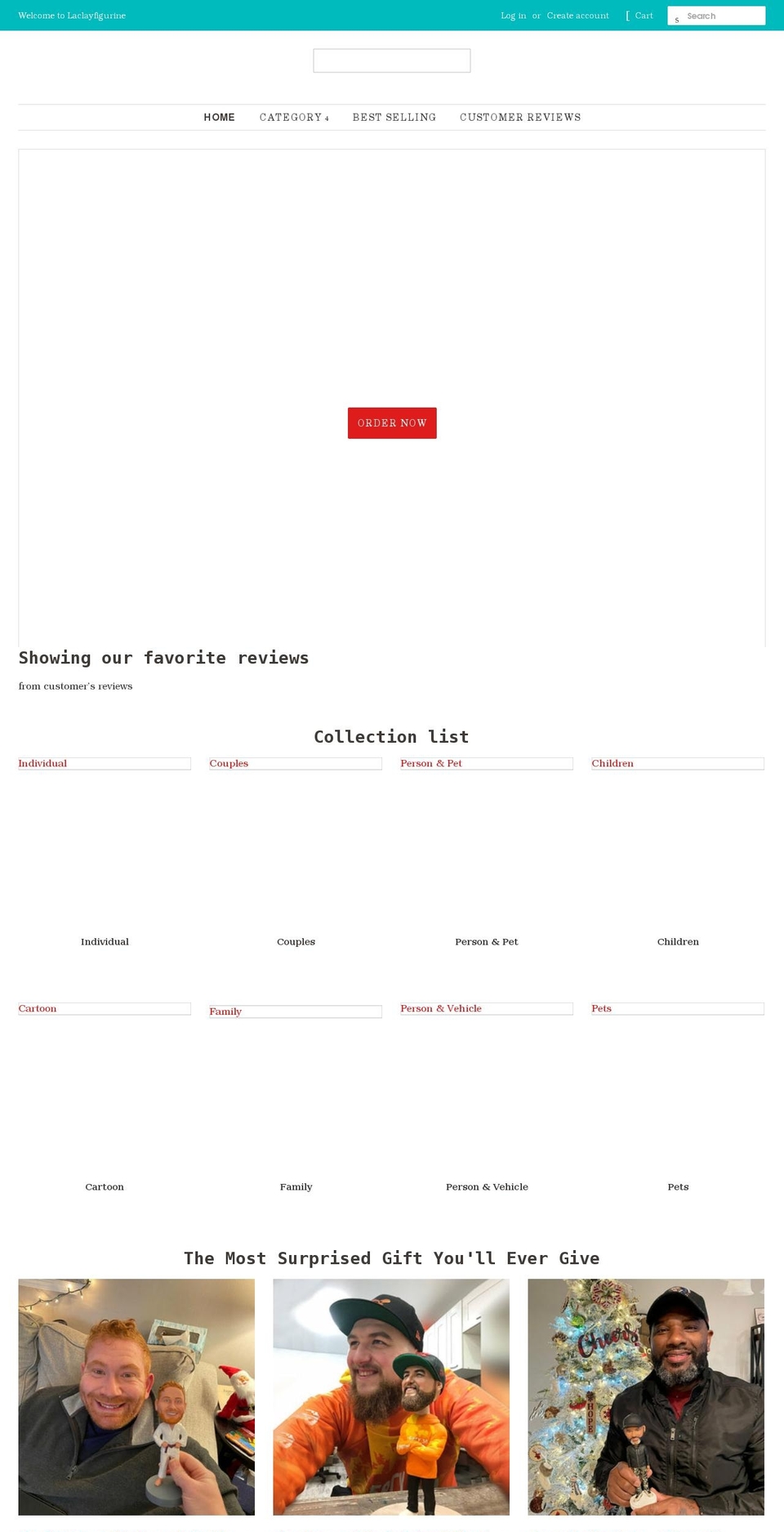 laclayfigurine.com shopify website screenshot