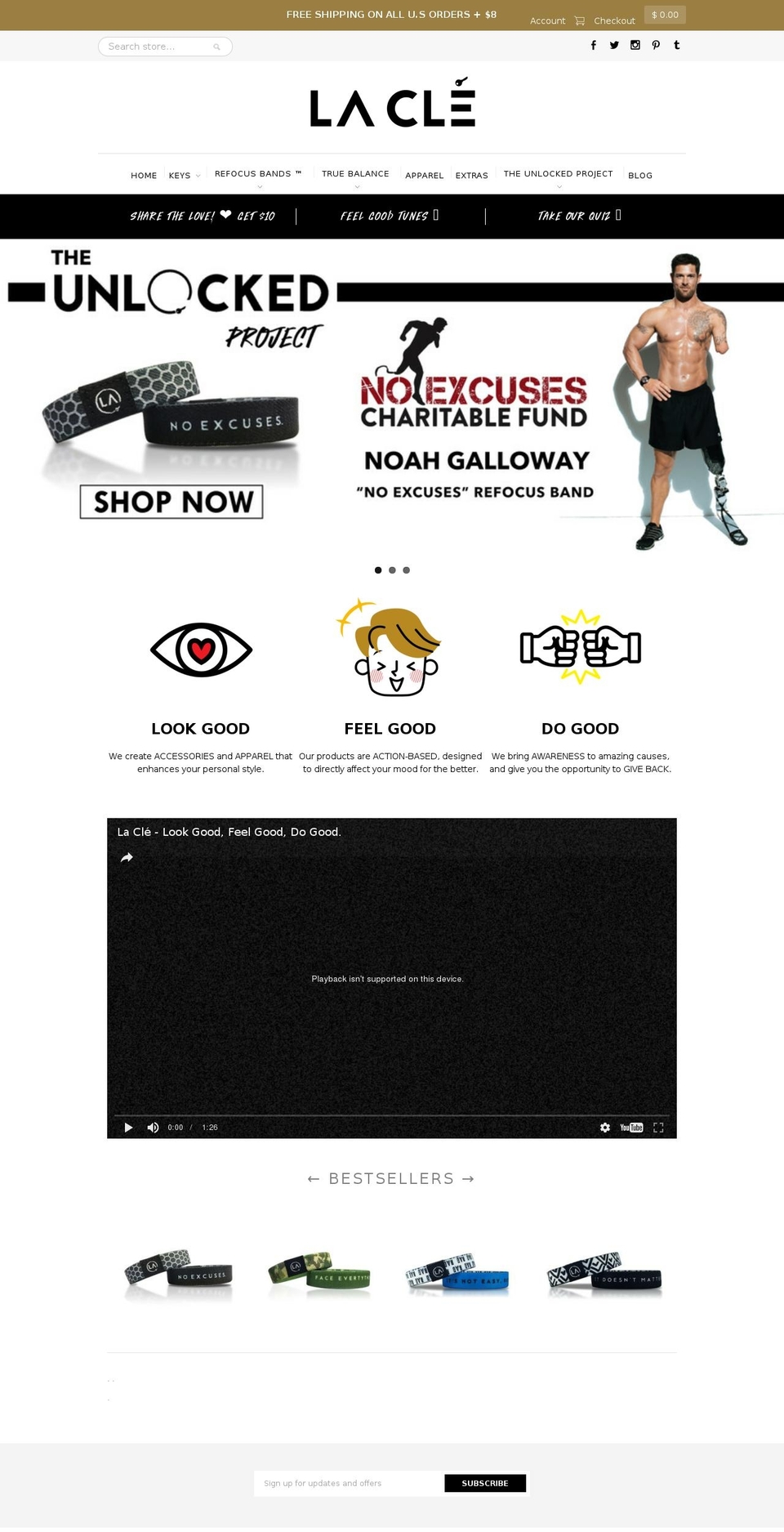 laclejewelry.com shopify website screenshot
