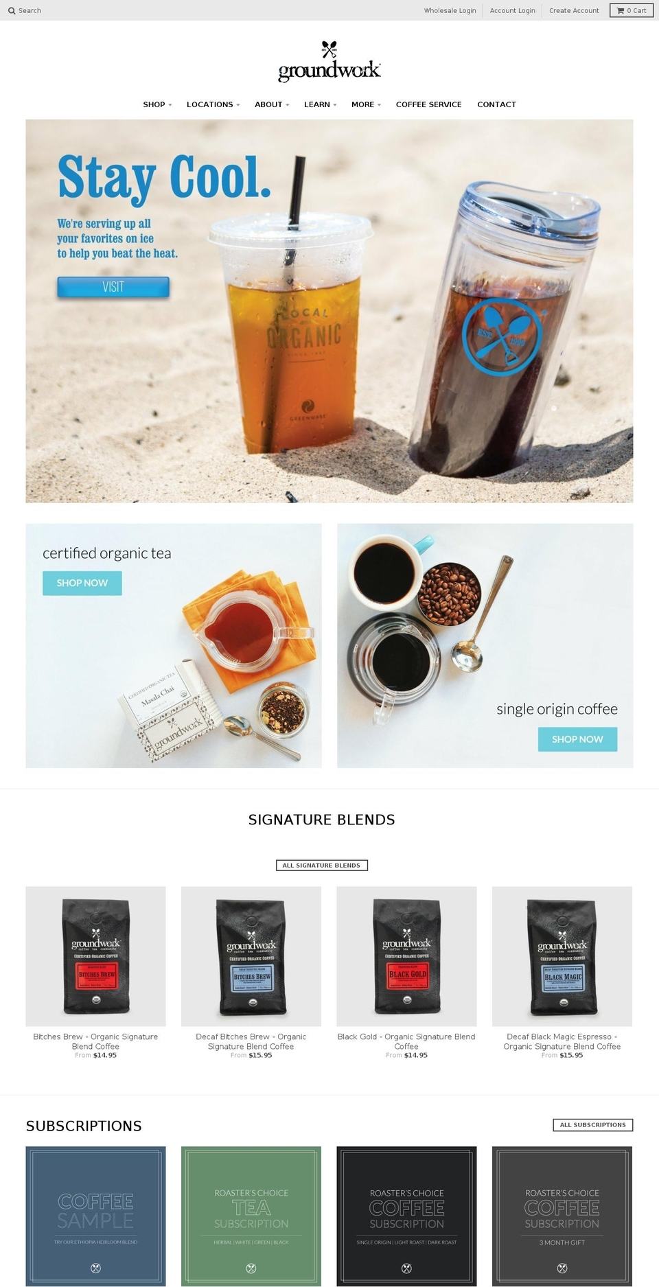 lacoffee.com — Shopify storefront screenshot