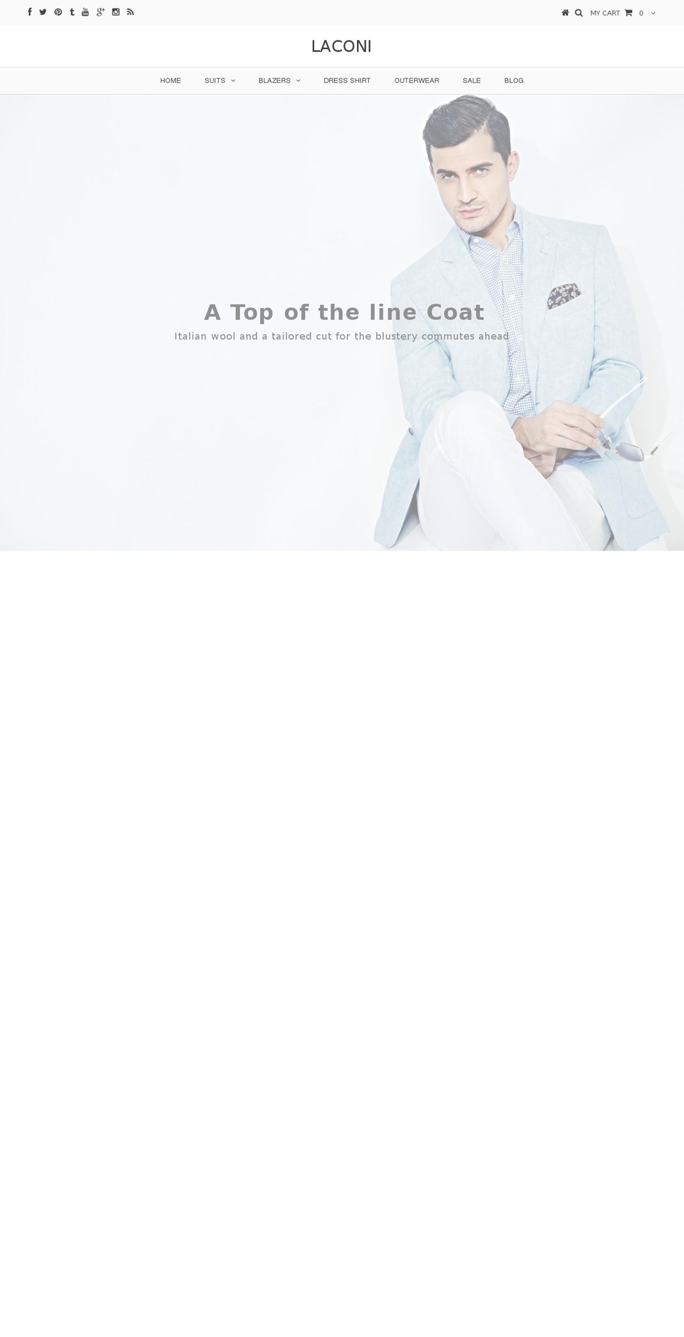laconiclothing.com shopify website screenshot