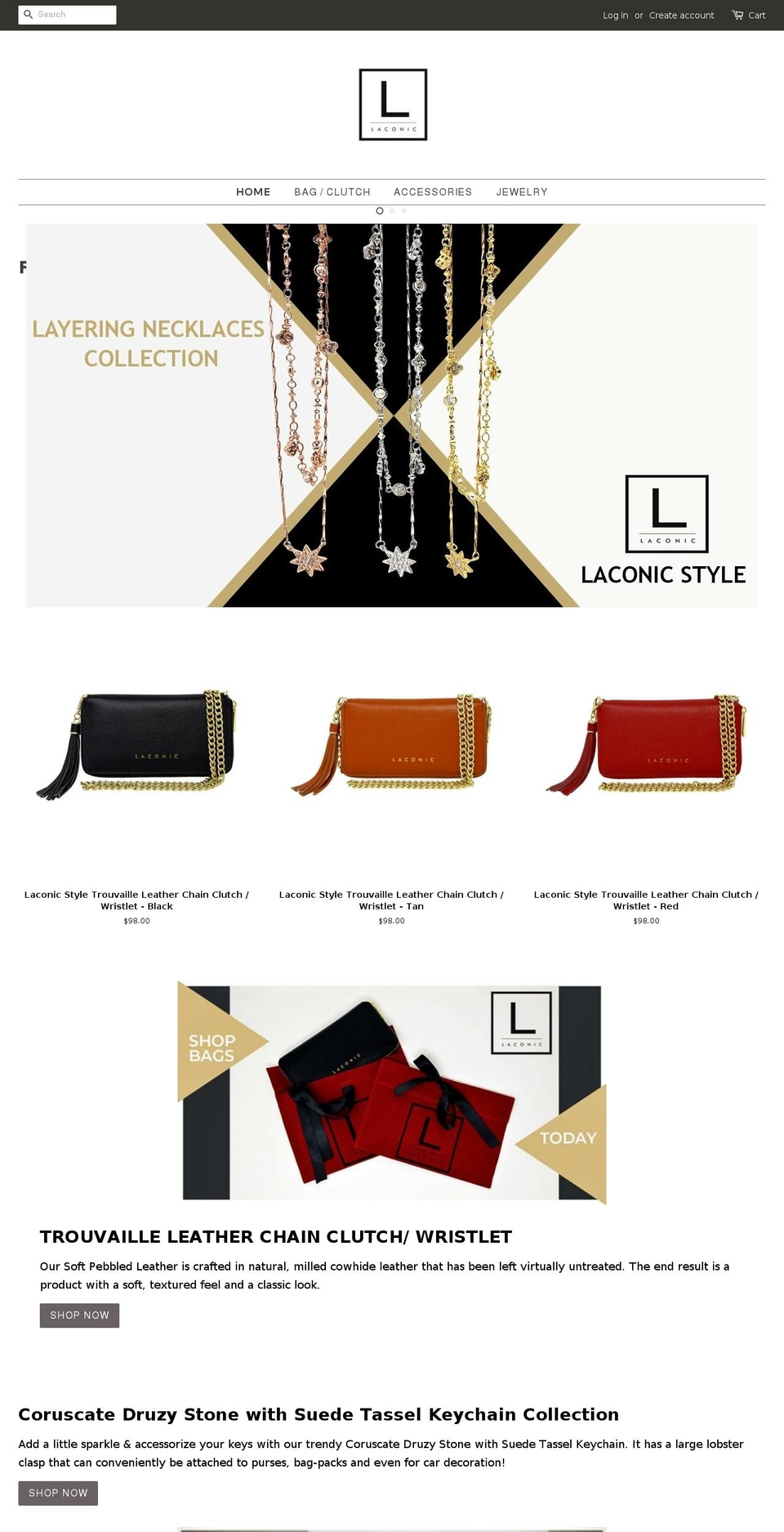 laconicstyle.com — Shopify storefront screenshot