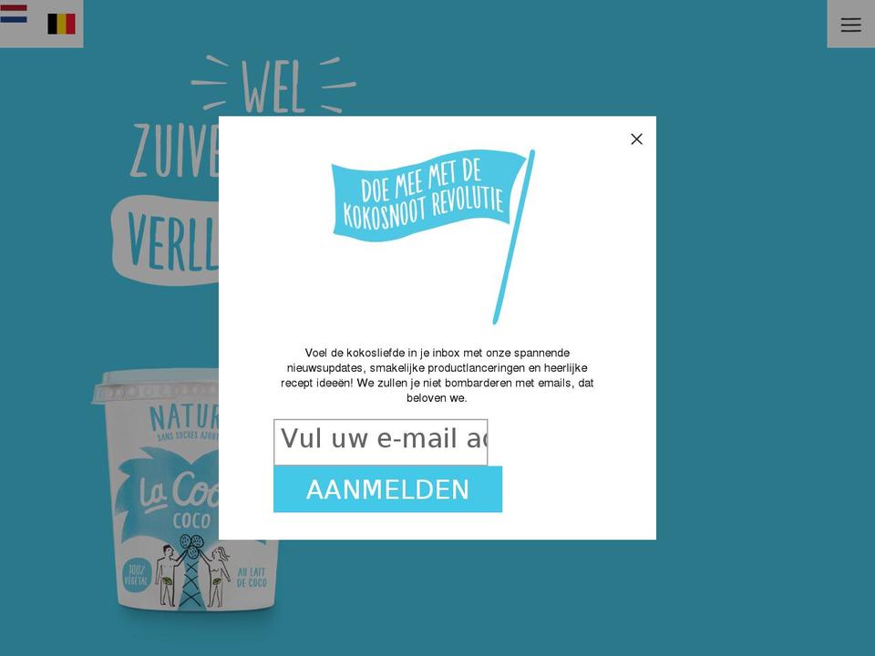 lacoopvegetale.nl shopify website screenshot