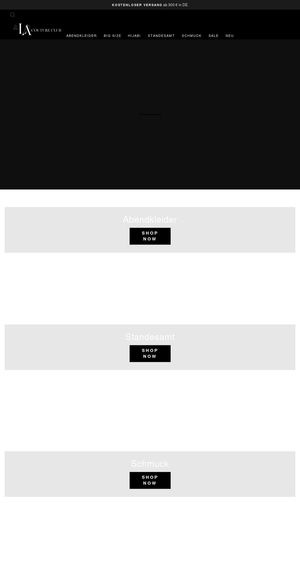 lacoutureclub.de shopify website screenshot
