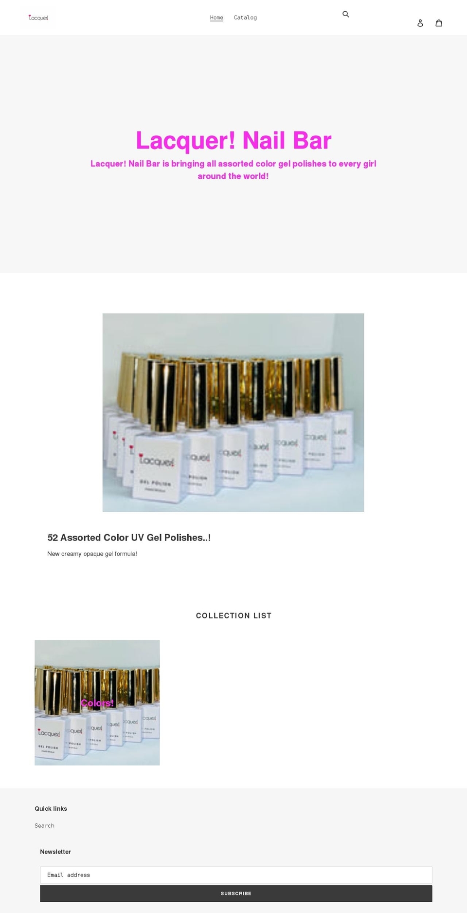 lacquernailbarusa.com shopify website screenshot