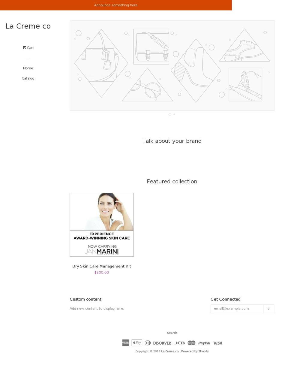 lacremeco.com shopify website screenshot