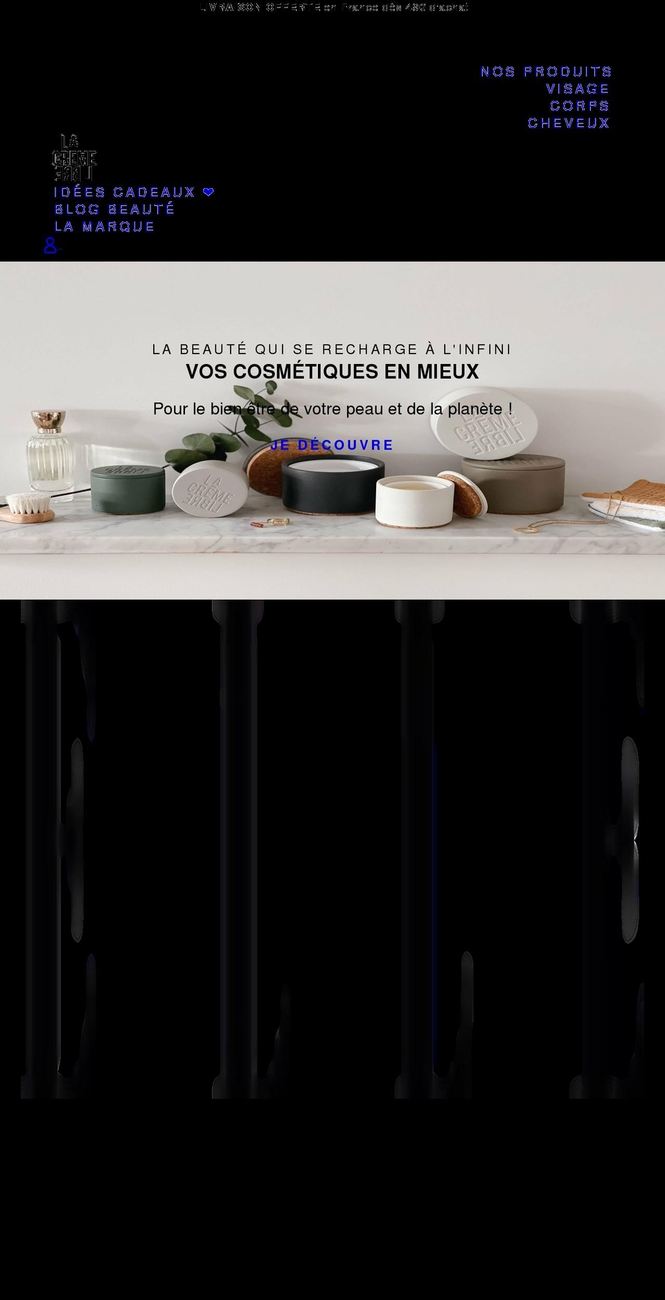lacremelibre.com shopify website screenshot