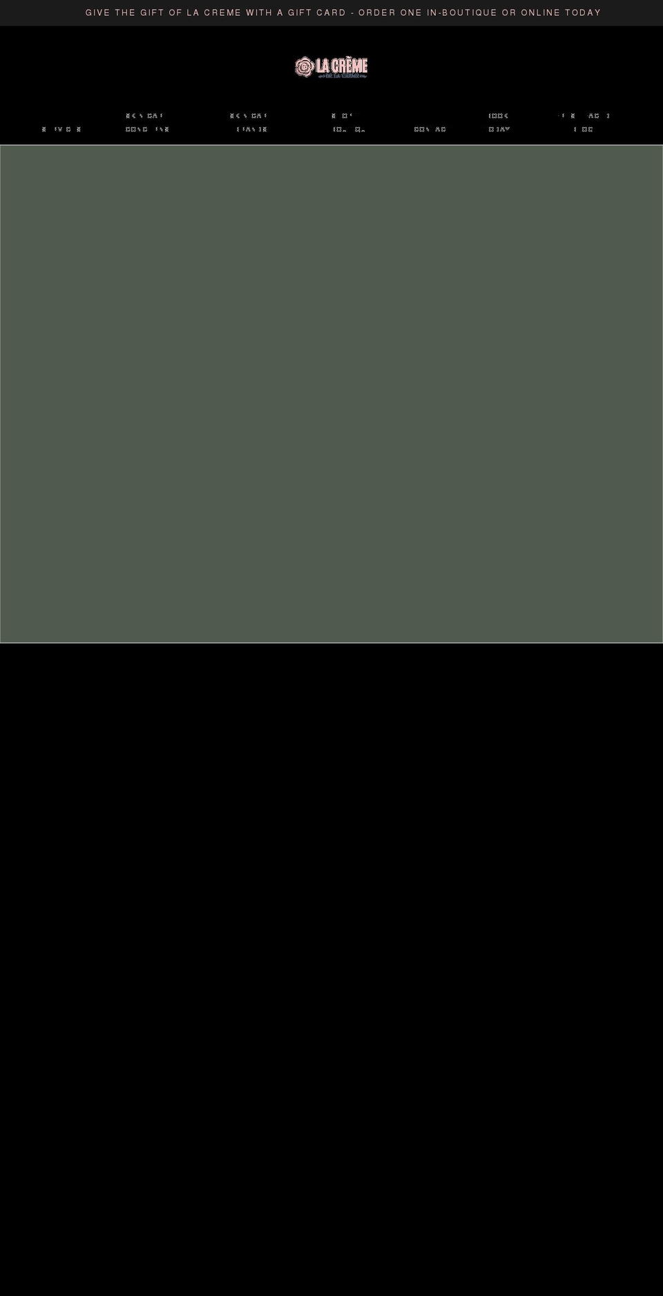 lacremeluxe.com shopify website screenshot