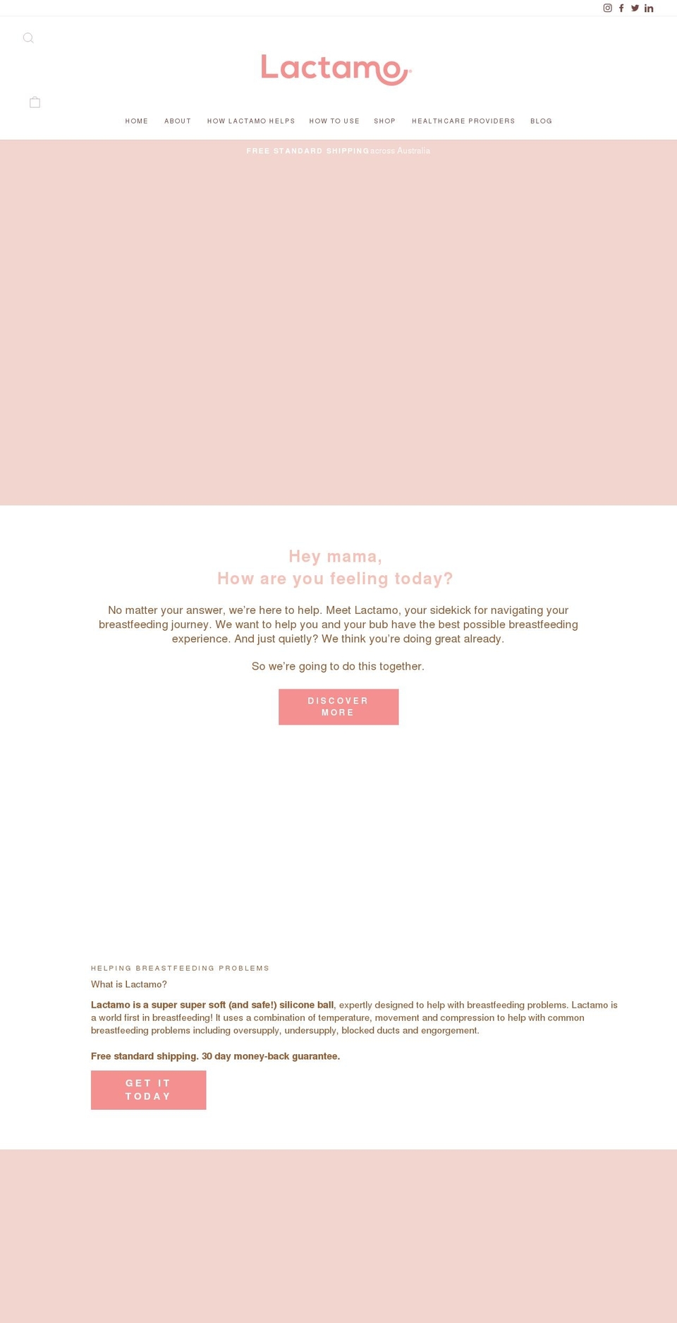 lactamo.com shopify website screenshot