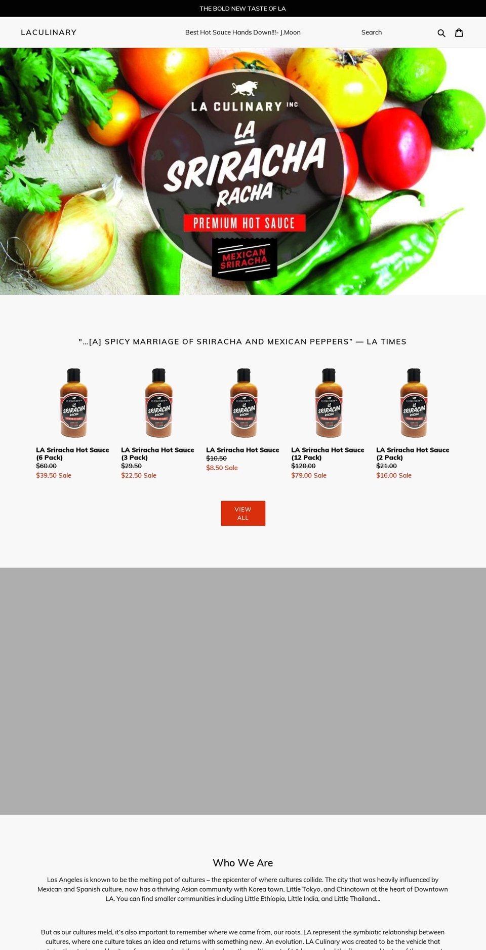 laculinary.com — Shopify storefront screenshot
