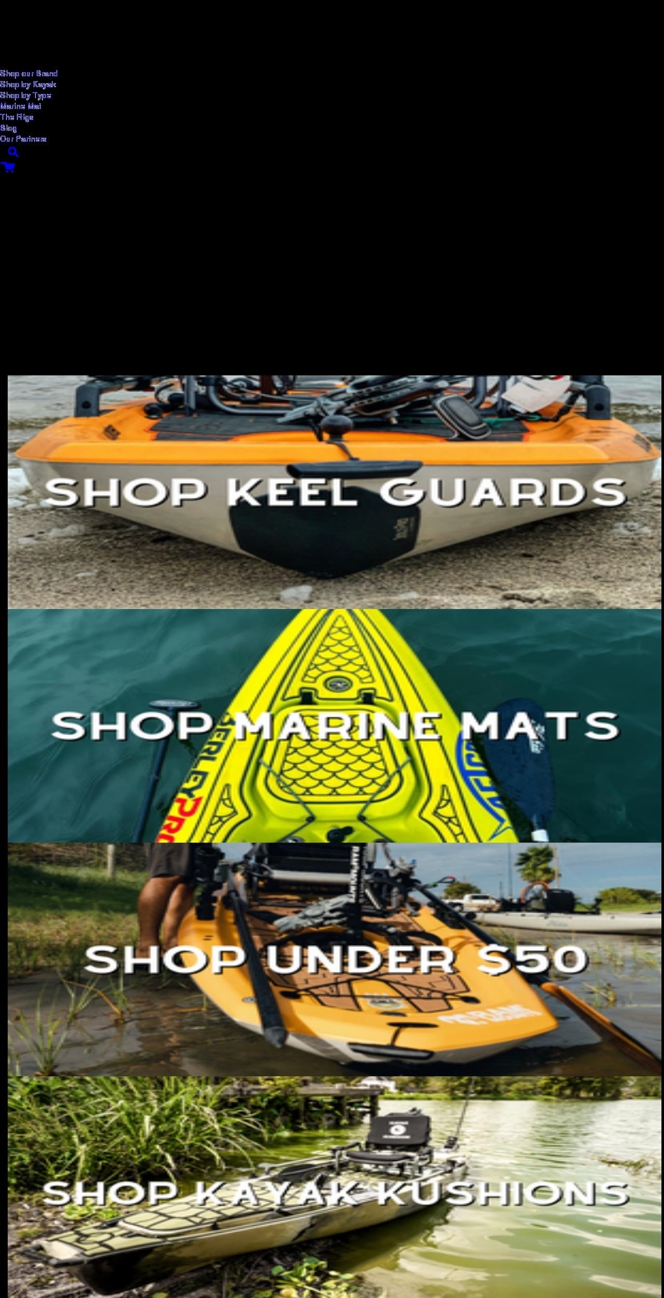 lacustomkayaks.com shopify website screenshot
