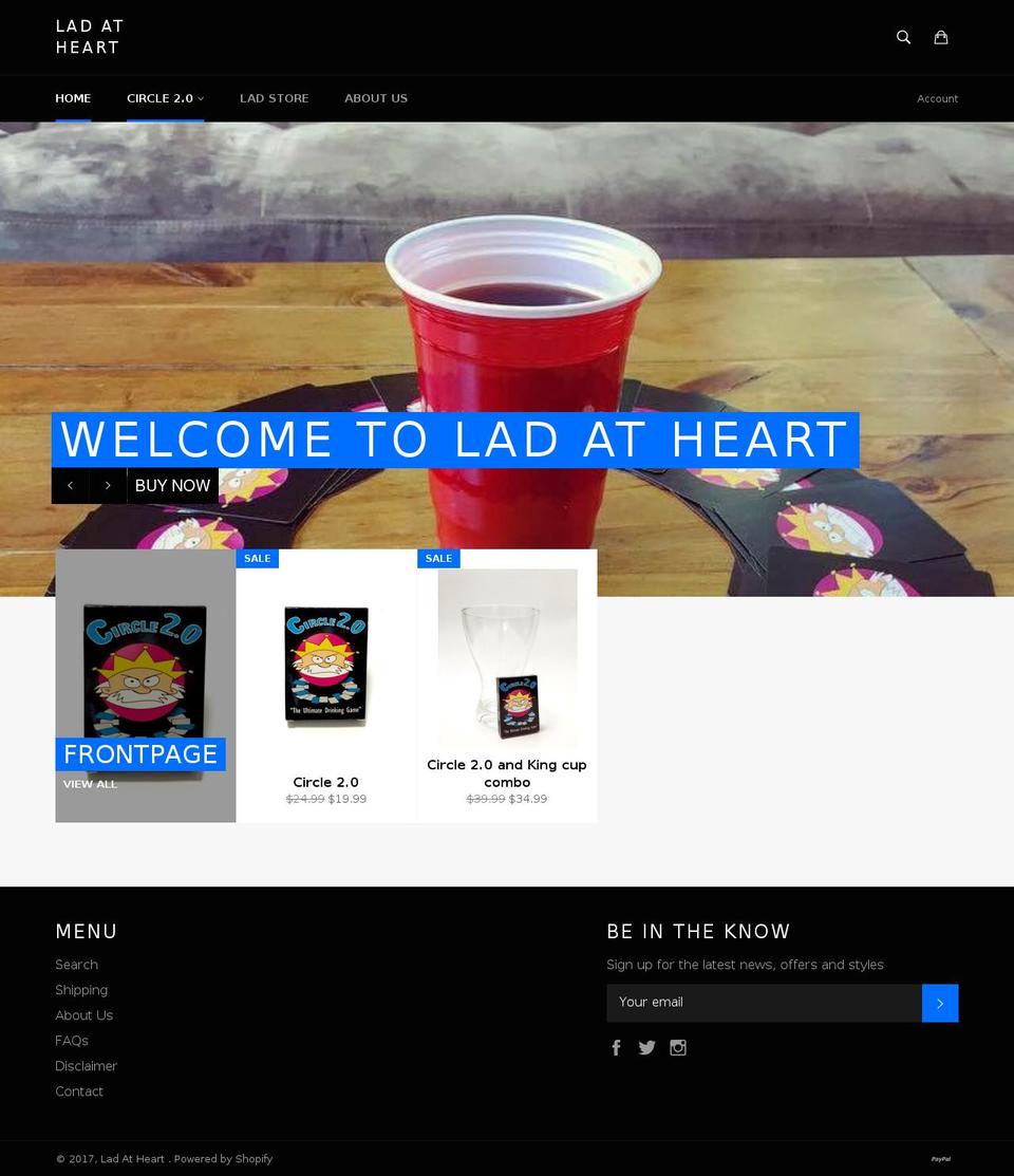 ladatheart.com shopify website screenshot