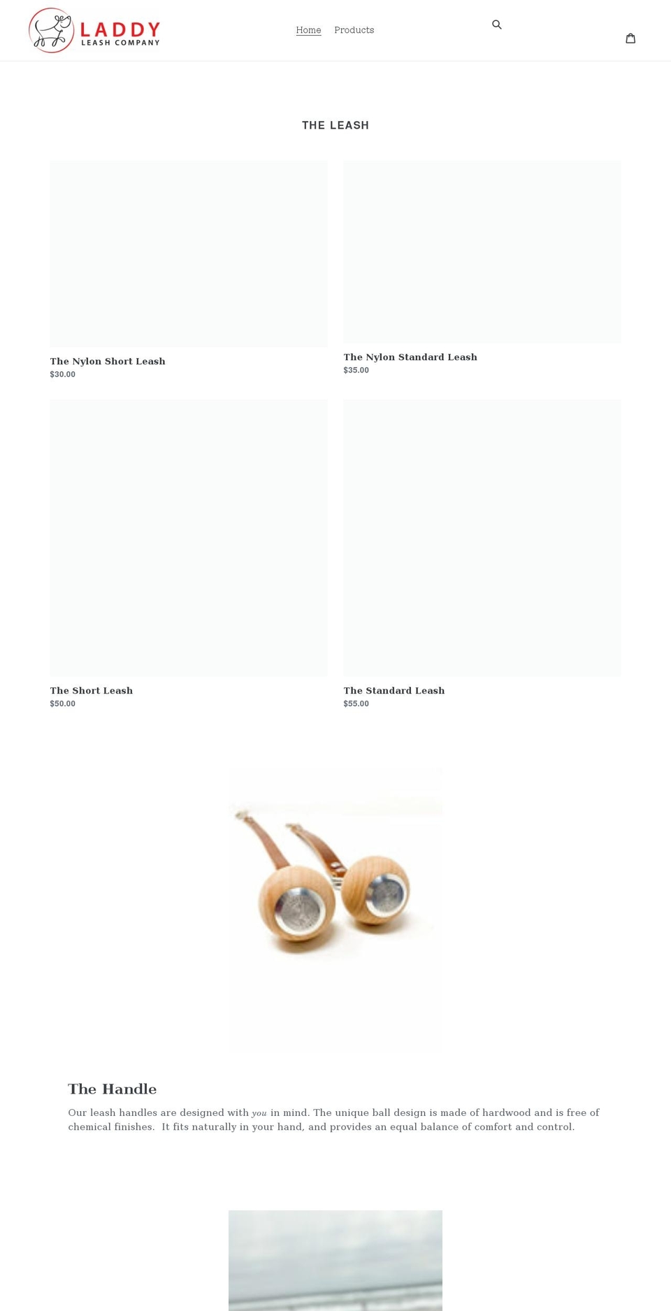laddyleash.com shopify website screenshot