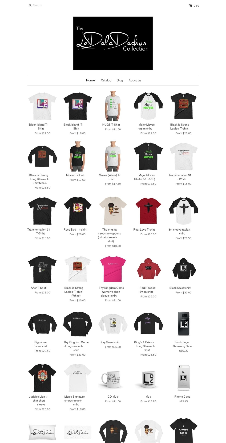 ladeledeshun.com shopify website screenshot