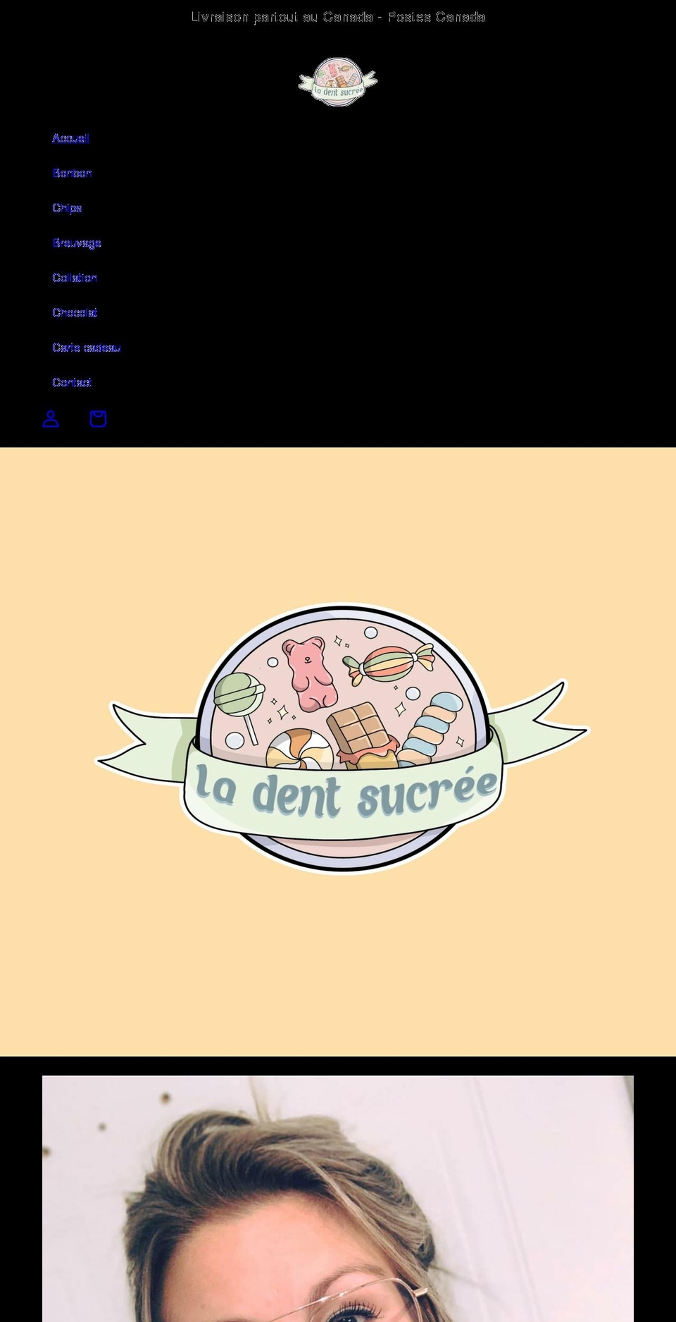 ladentsucree.com shopify website screenshot