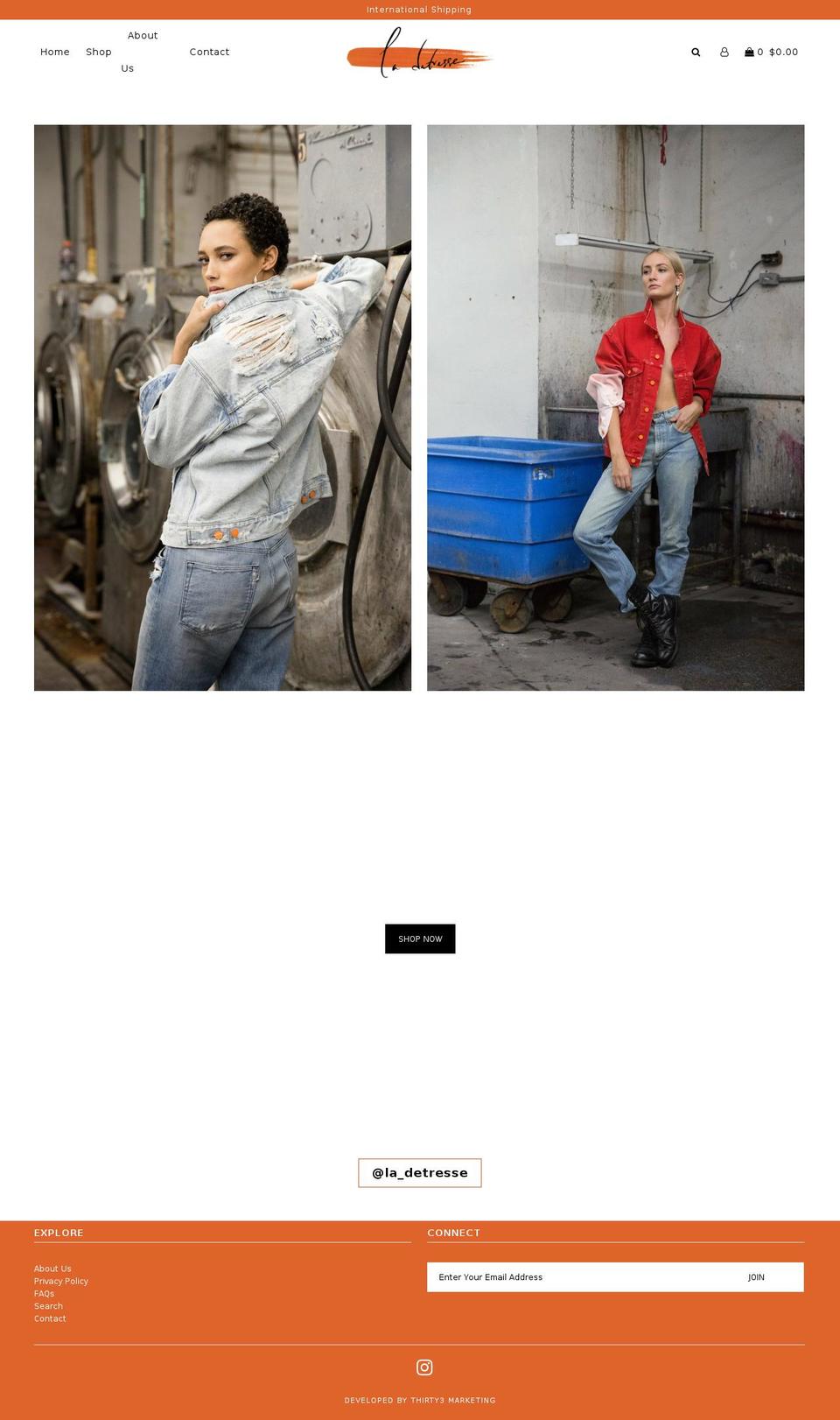 ladetresse.com shopify website screenshot