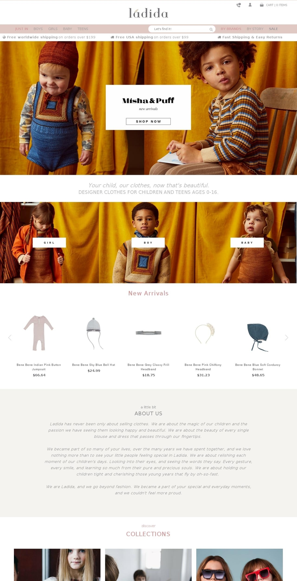 ladida.co shopify website screenshot