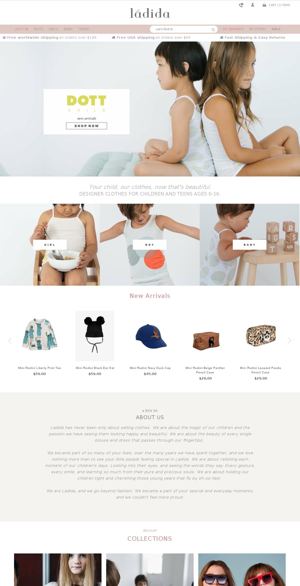 Simplistic [LAD-286] Shopify theme site example ladida.info