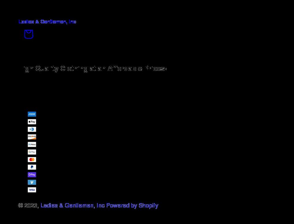 ladiesandgentlemenshop.com shopify website screenshot