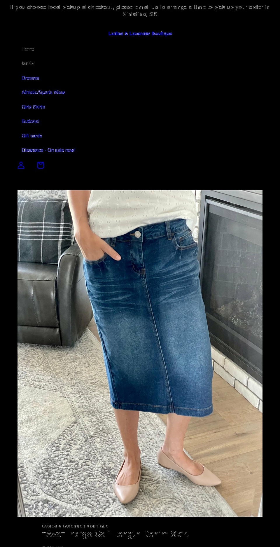 ladiesandlavender.com shopify website screenshot