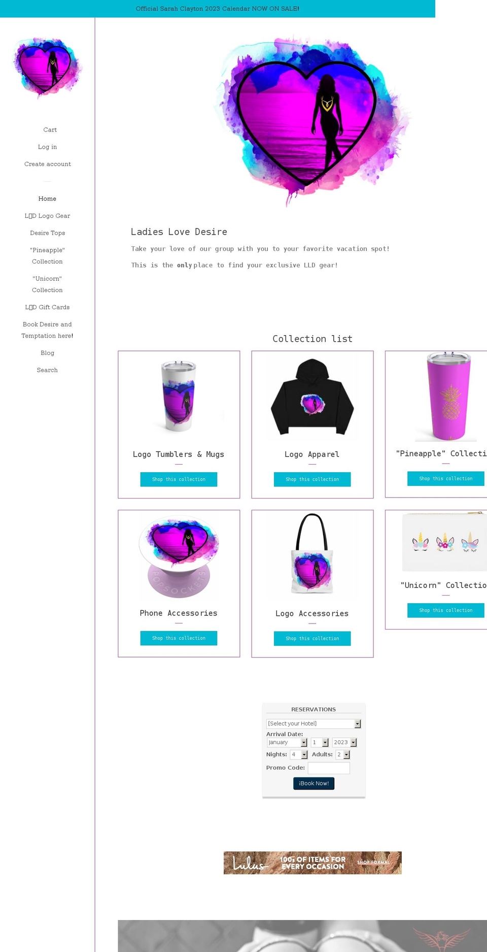 Pop with Installments message Shopify theme site example ladieslovedesire.com