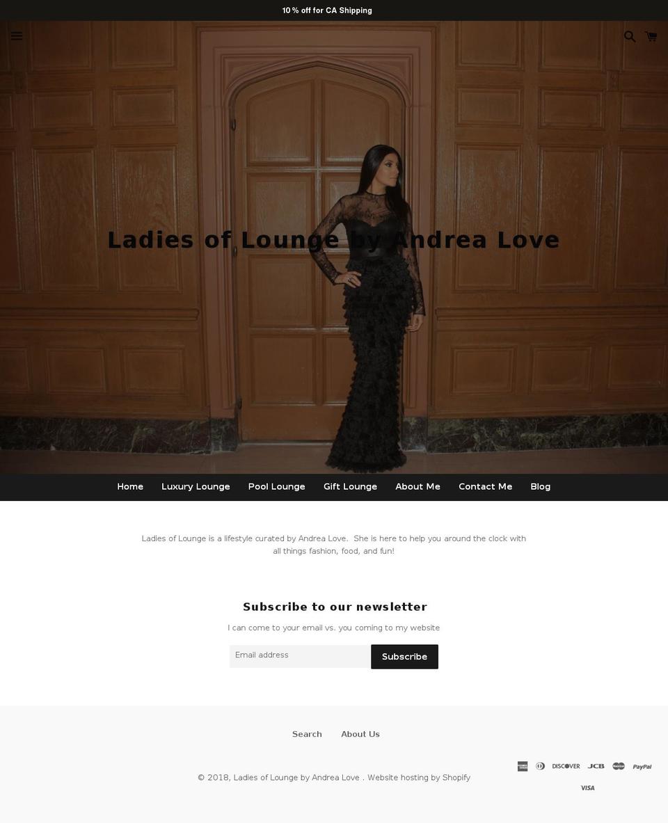 ladiesoflounge.com — Shopify storefront screenshot