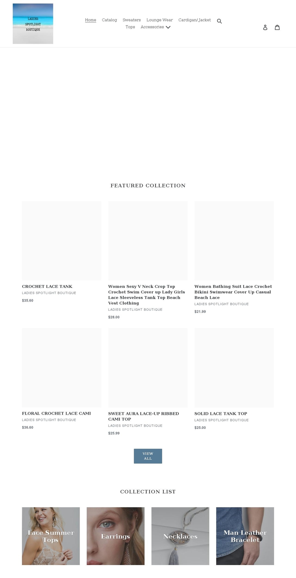 ladiesspotlightboutique.com shopify website screenshot