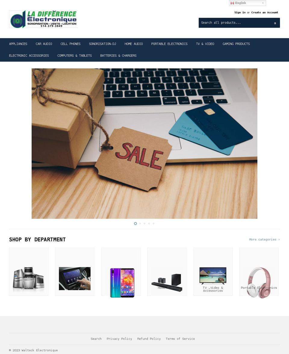 ladifferenceelectronique.com shopify website screenshot