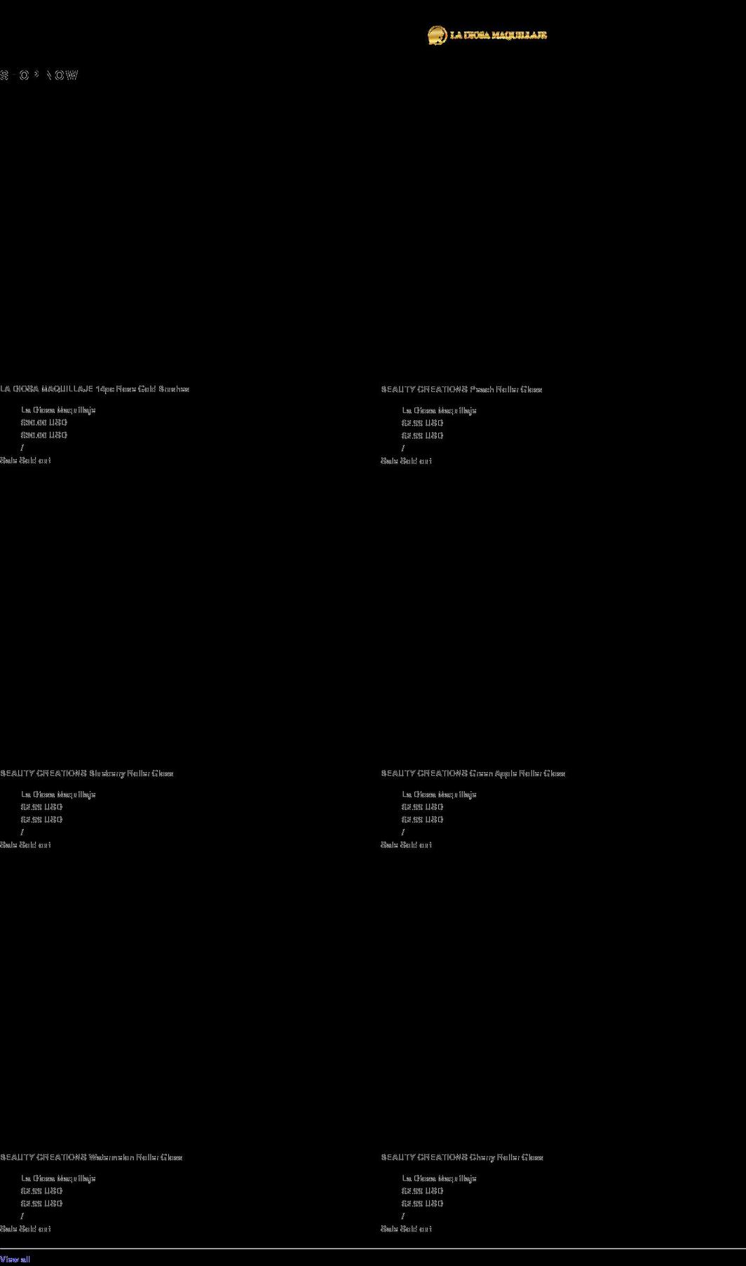 ladiosamaquillaje.com shopify website screenshot