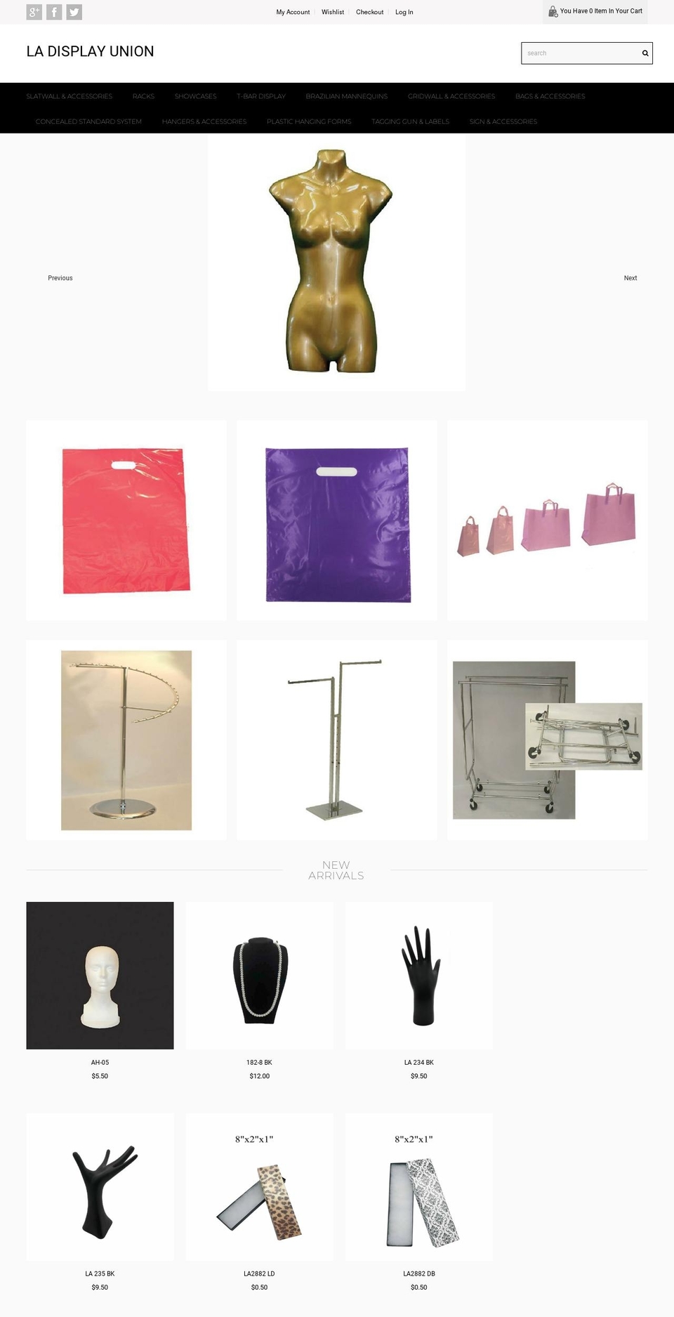 ladisplay.com shopify website screenshot