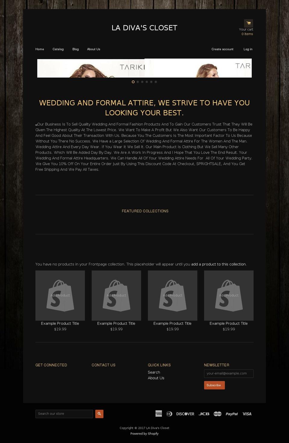 ladivascloset.com shopify website screenshot