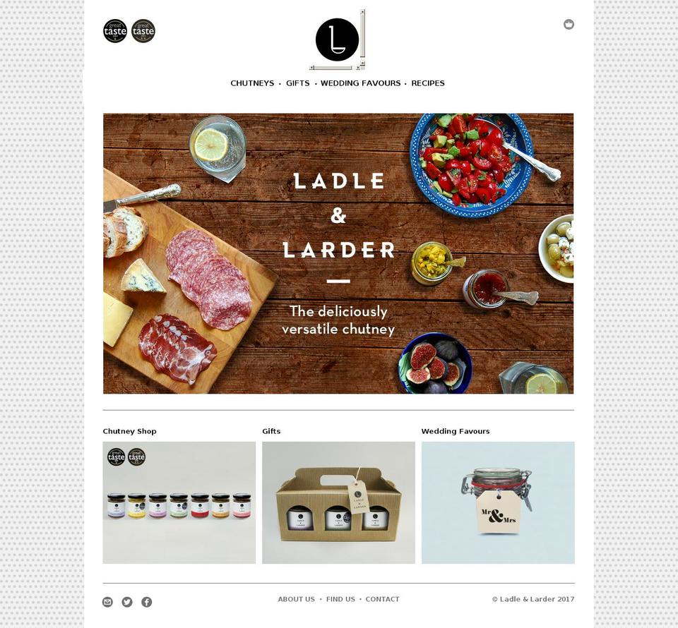 ladleandlarder.com shopify website screenshot