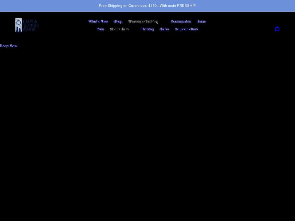 ladyandtuckerhome.com shopify website screenshot