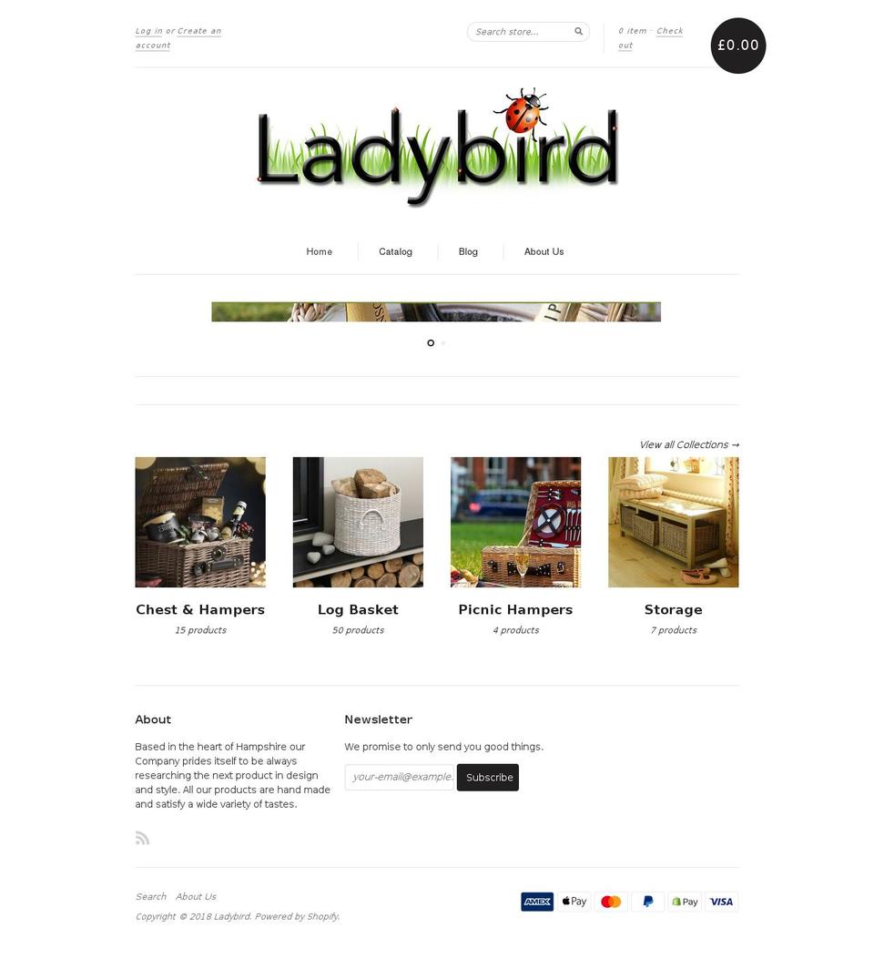 ladybirdhome.com shopify website screenshot