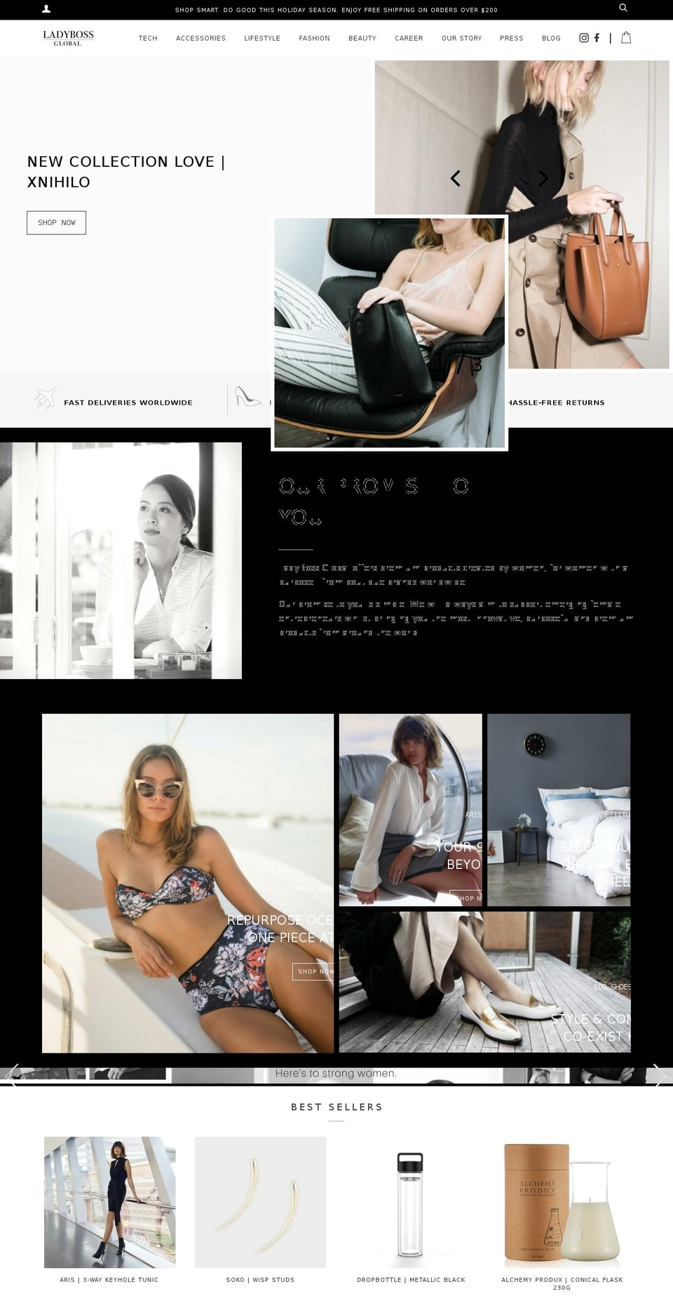 ladybossglobal.com — Shopify storefront screenshot