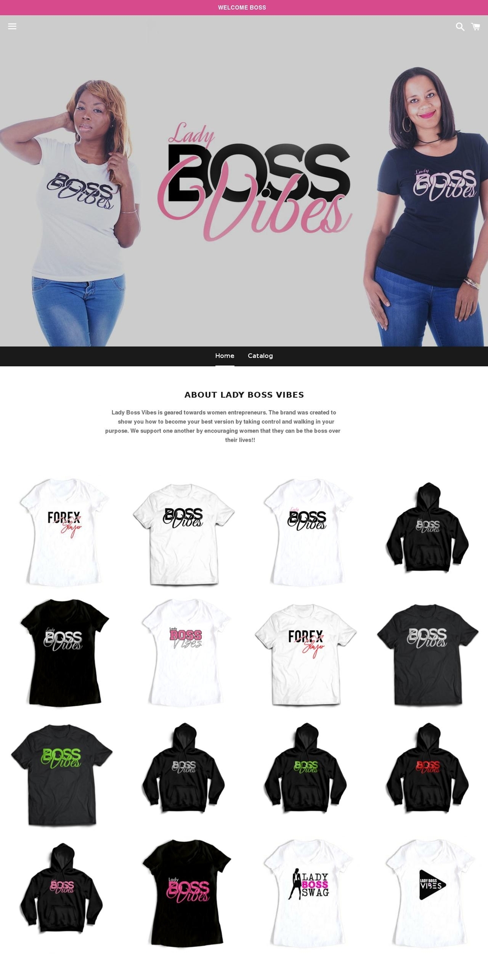 ladybossvibes.com — Shopify storefront screenshot