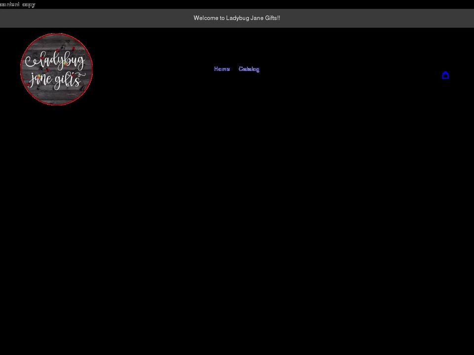 ladybugjanegifts.com shopify website screenshot