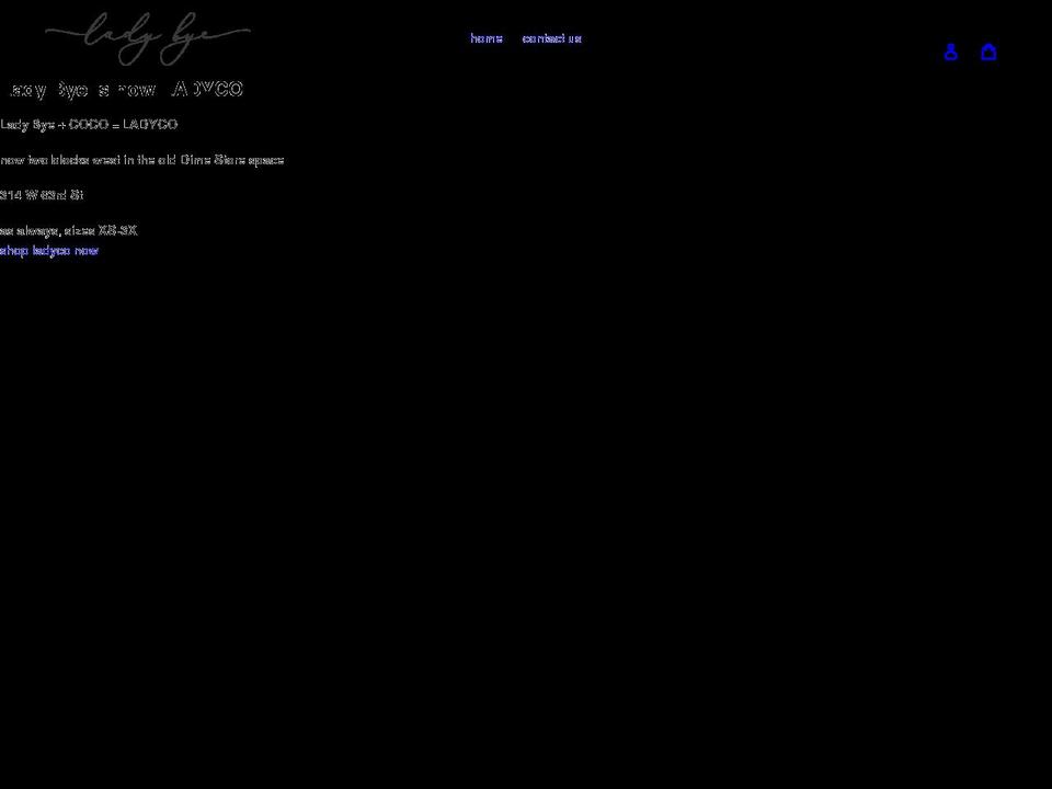 ladybyekc.com — Shopify storefront screenshot