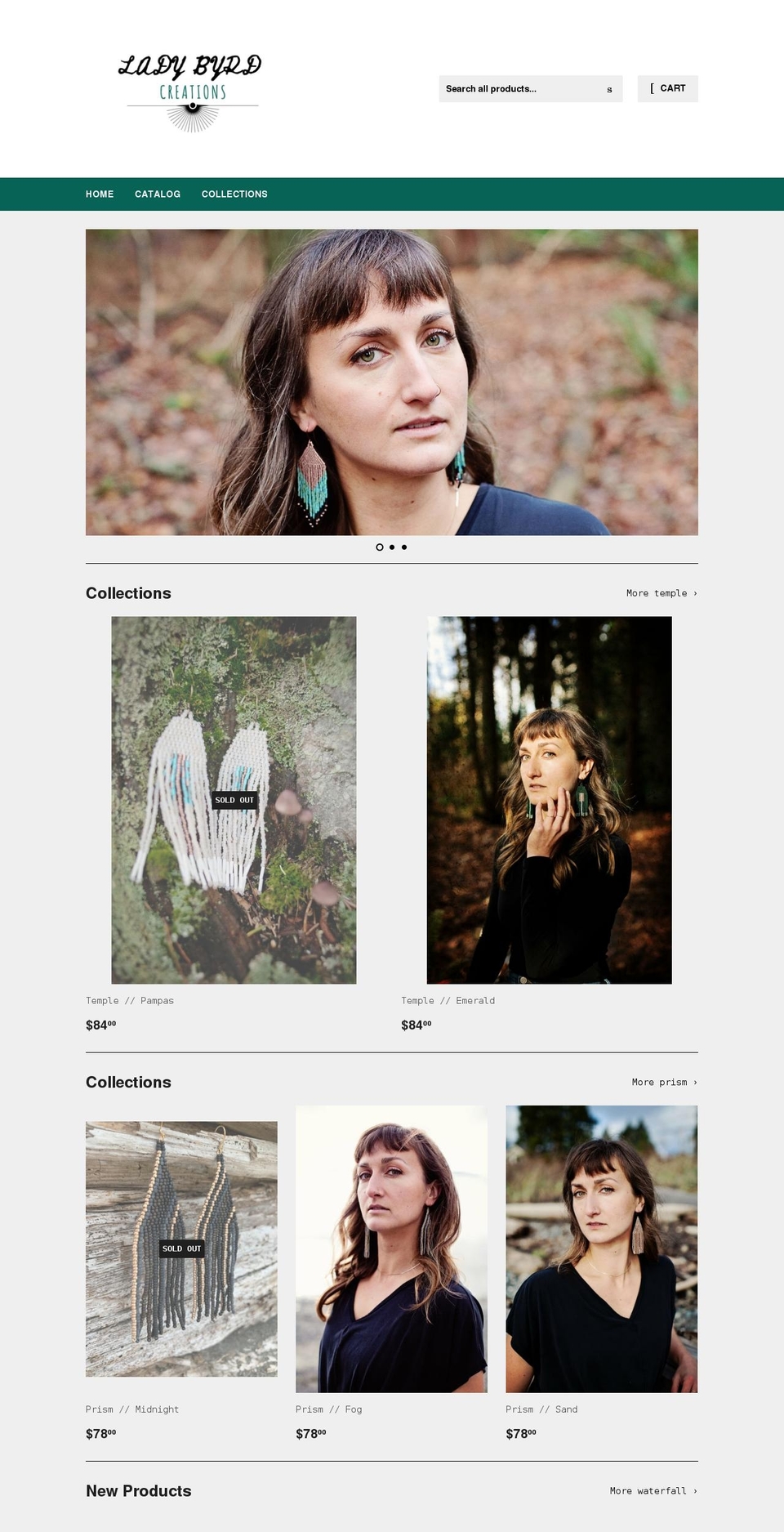 ladybyrd-creations.com shopify website screenshot