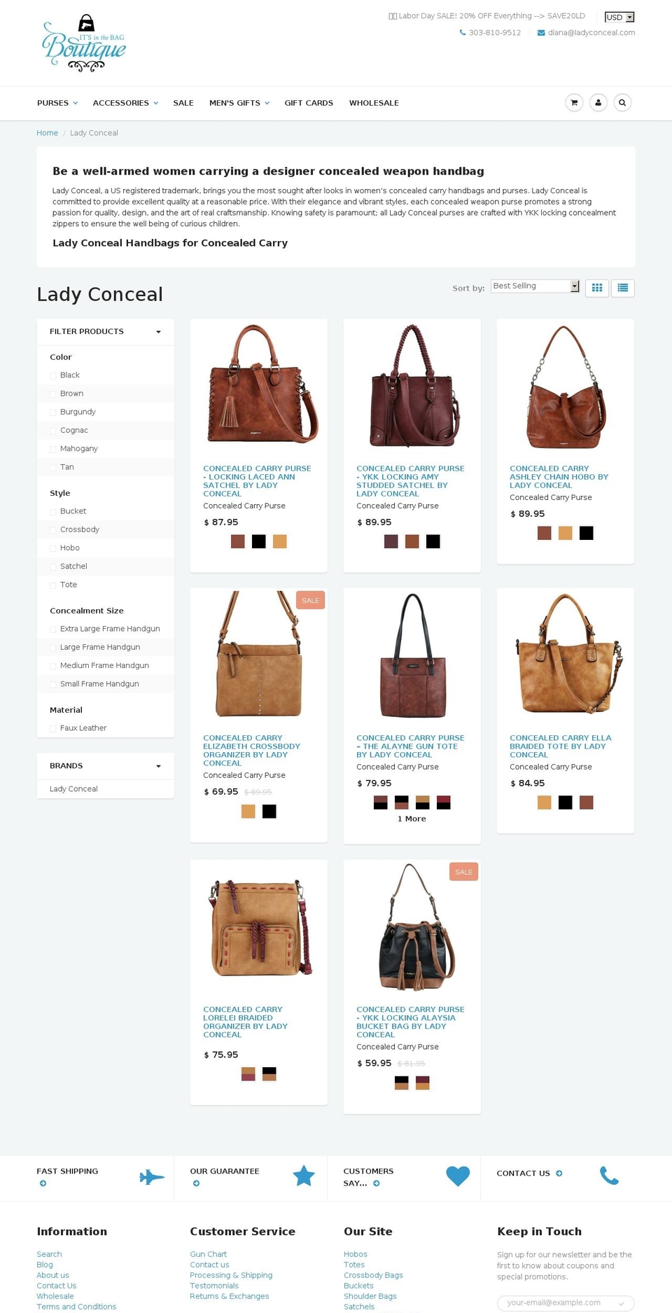 IITB Boutique - v2 (20160816) Shopify theme site example ladyconceal.com