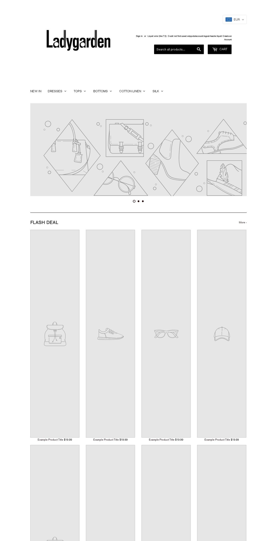 ladygarden.com shopify website screenshot