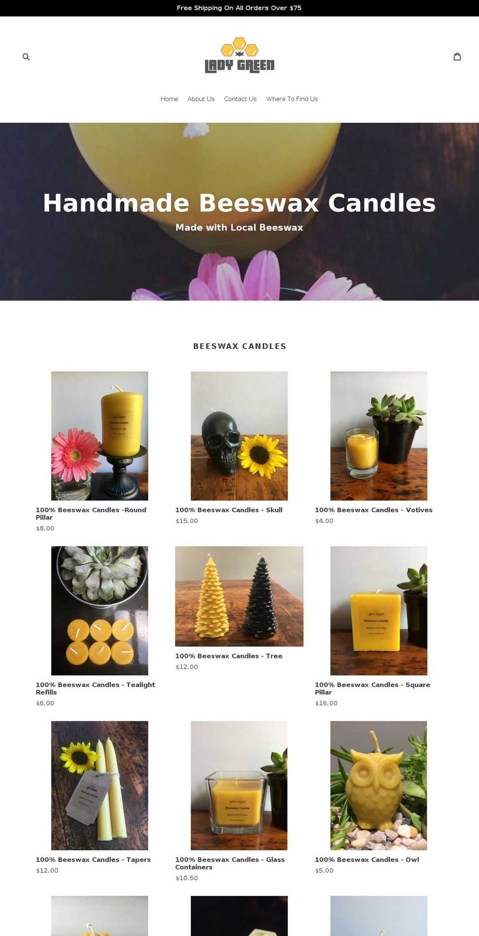 ladygreen.ca shopify website screenshot