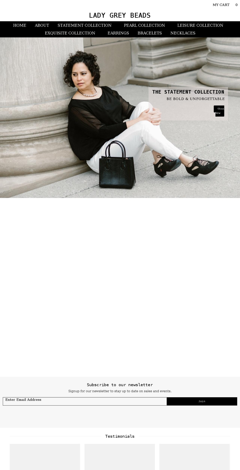 ladygreybeads.com shopify website screenshot