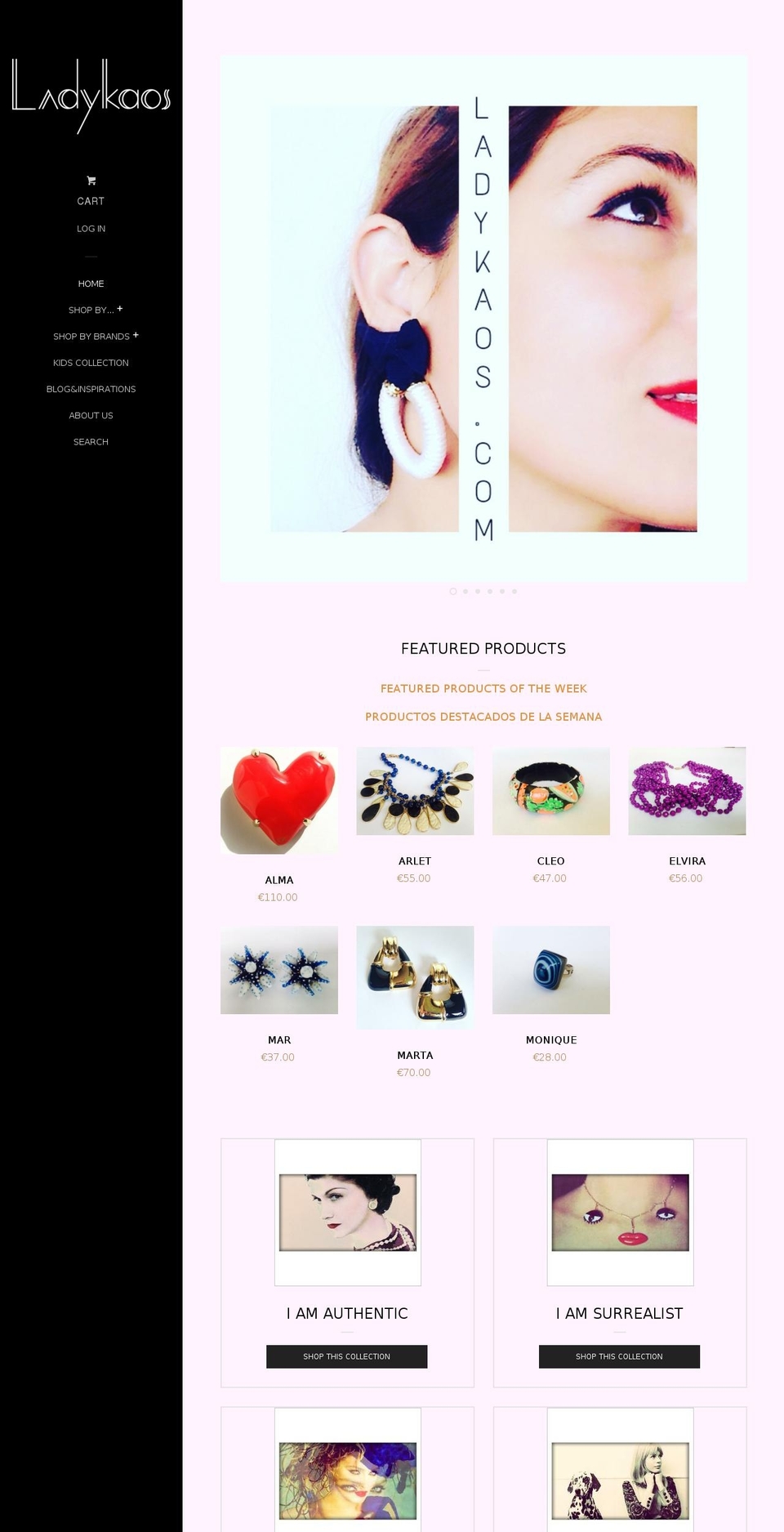 ladykaos.com shopify website screenshot