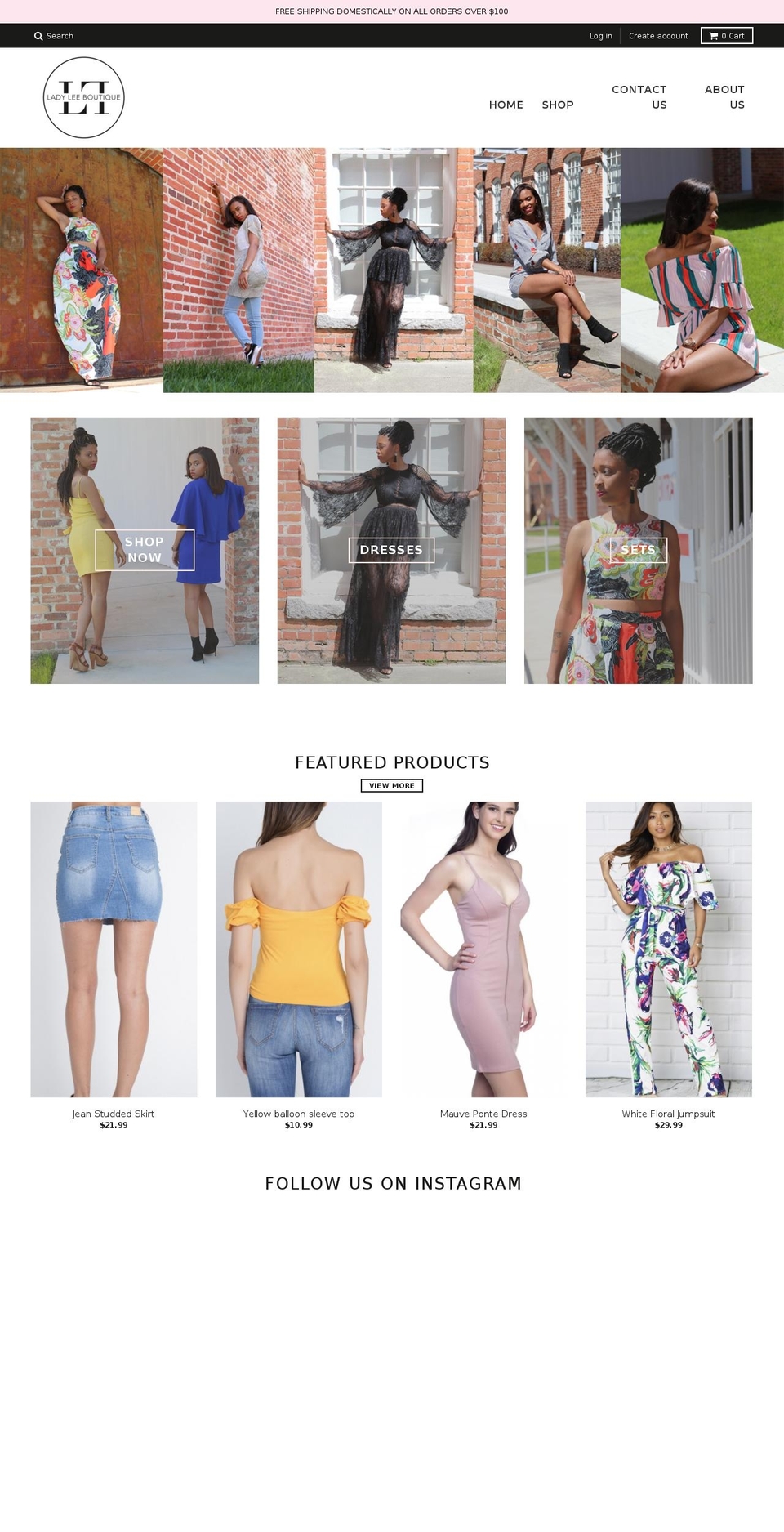 ladyleeboutique.com — Shopify storefront screenshot
