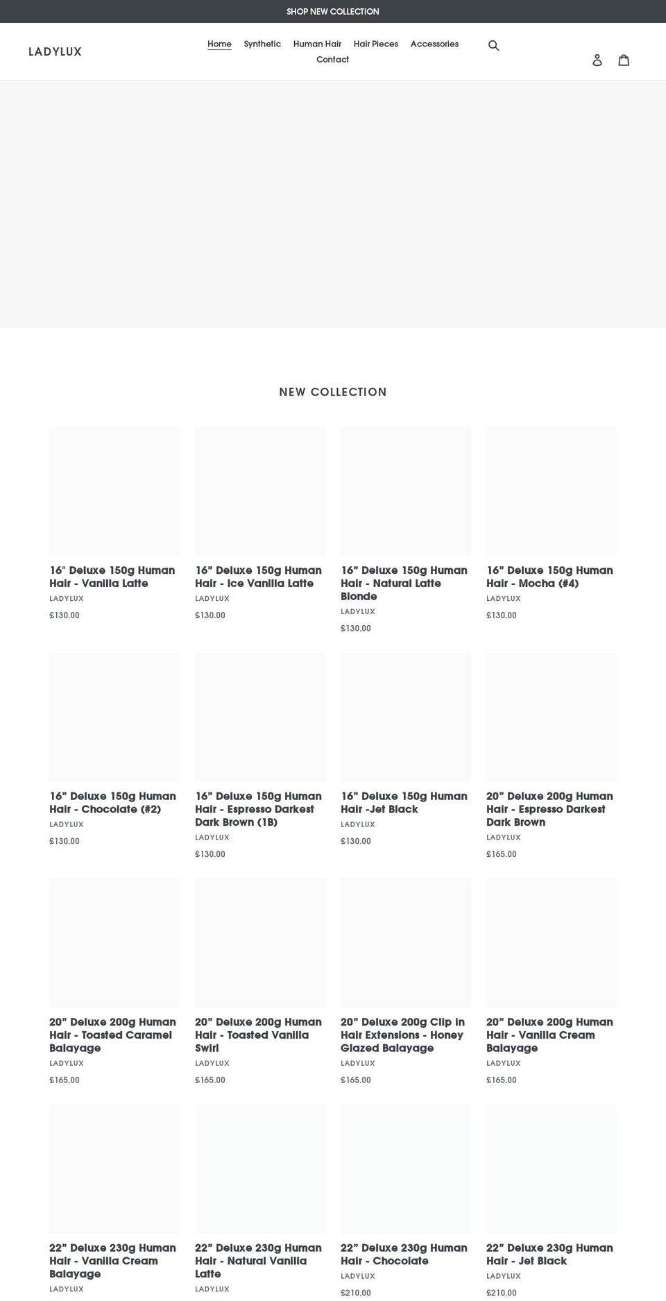 ladylux.co.uk shopify website screenshot