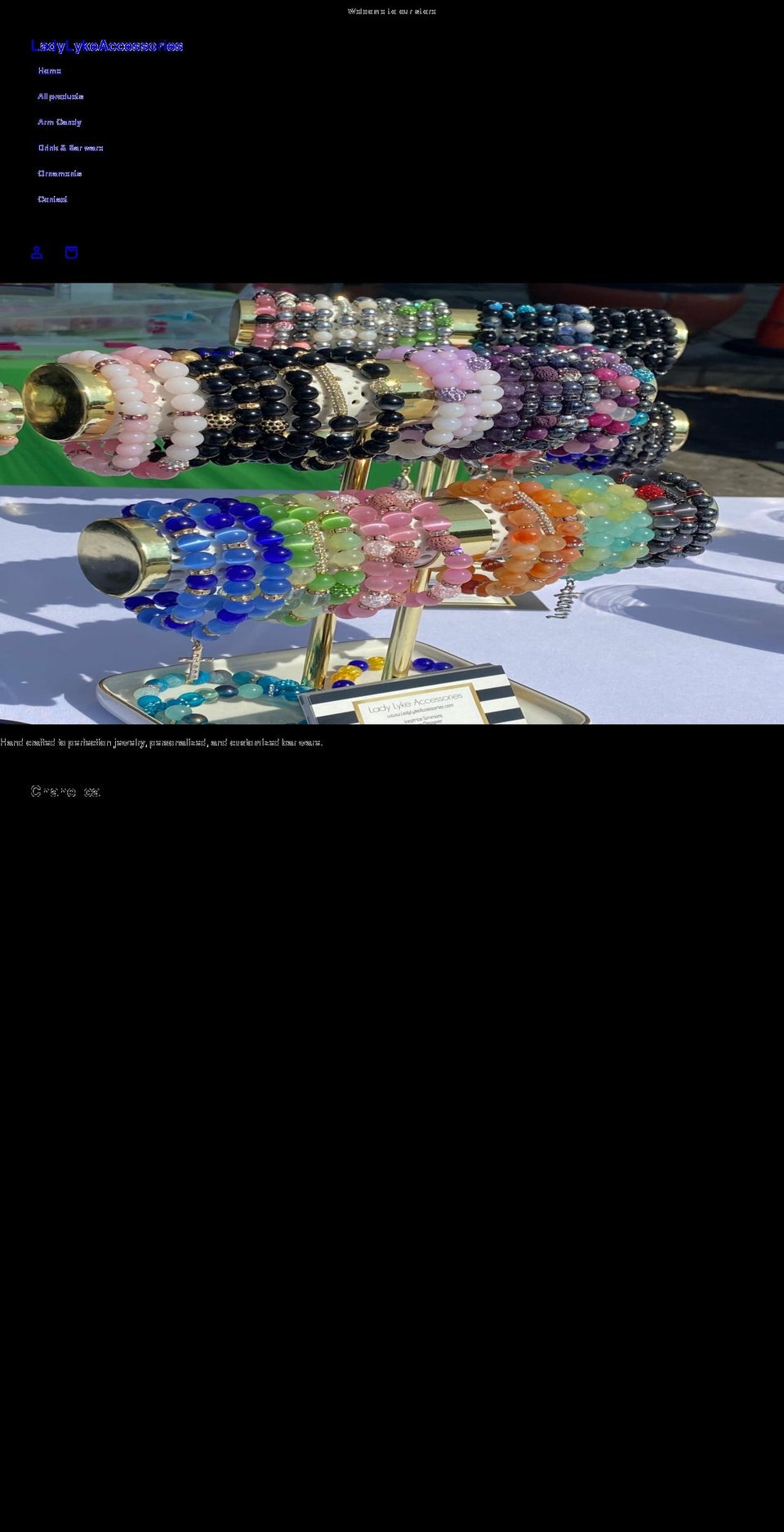 ladylykeaccessories.com shopify website screenshot