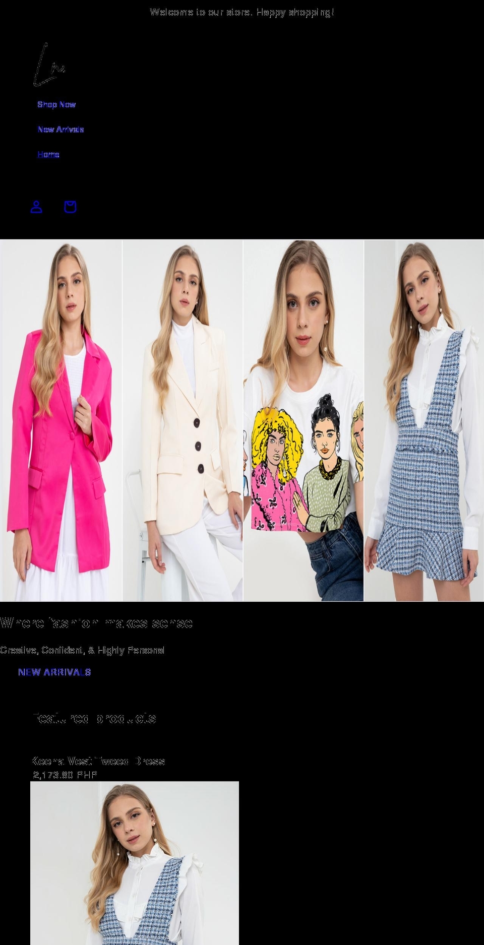 ladynclothing.com shopify website screenshot