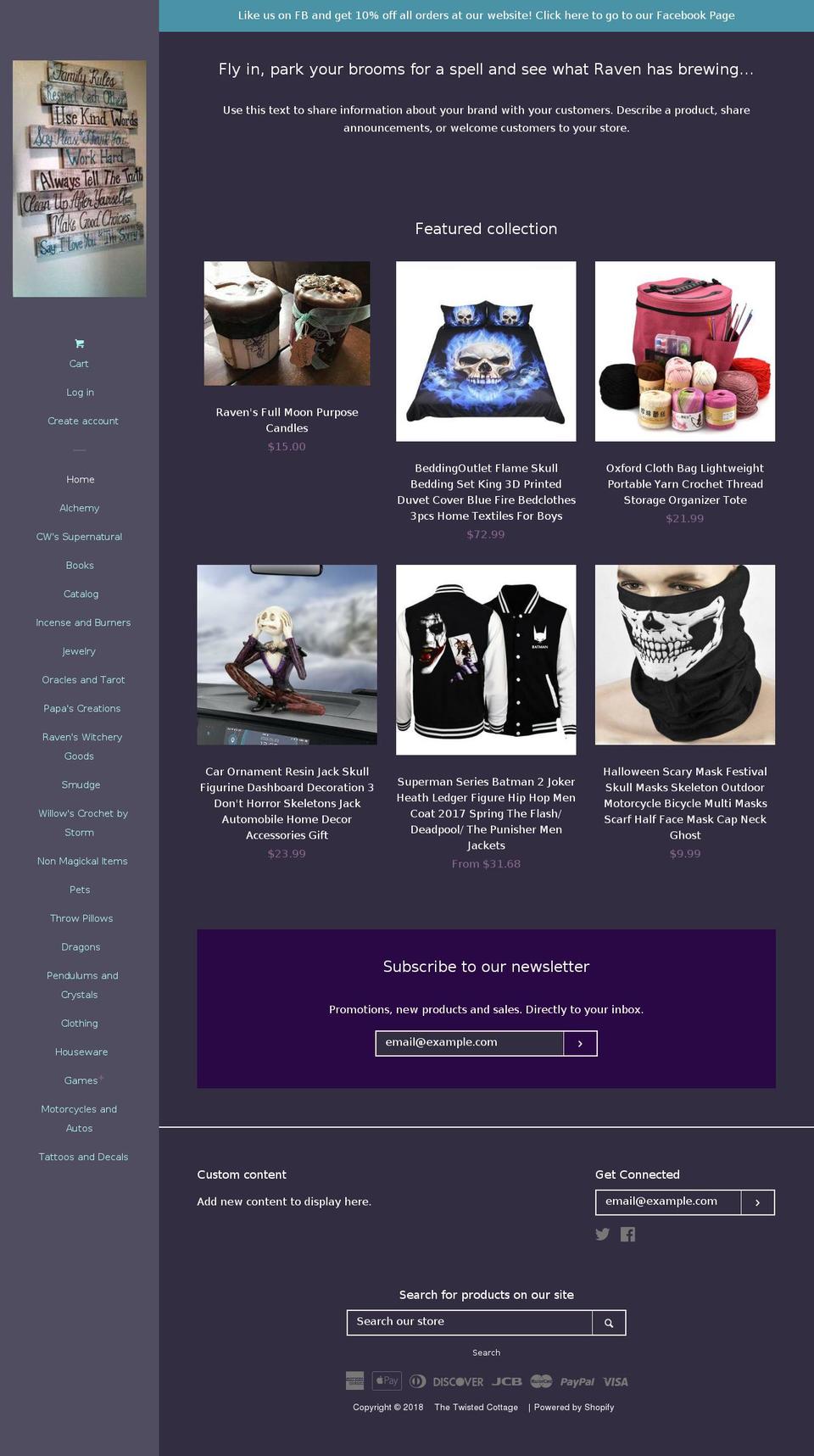 ladyndragon.com — Shopify storefront screenshot