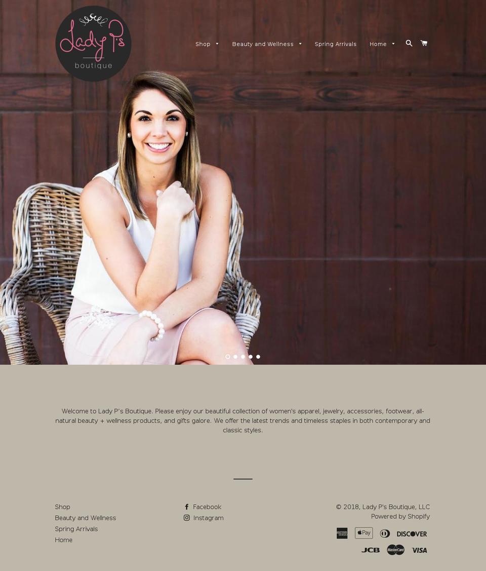 ladypsboutique.com shopify website screenshot
