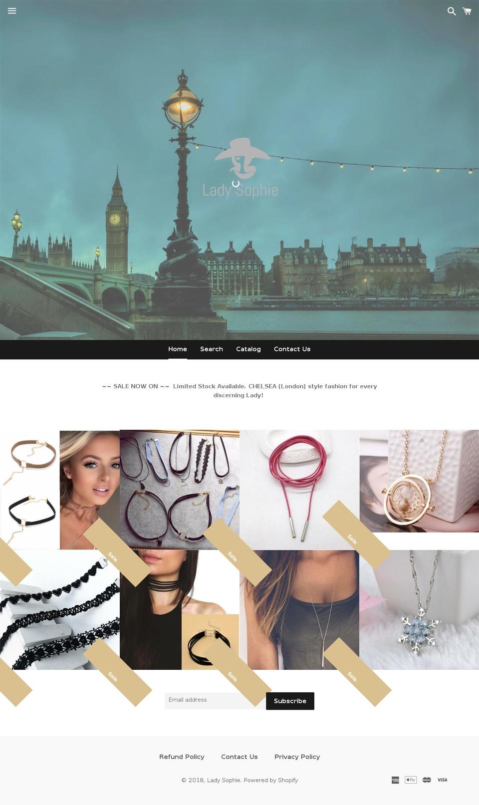 ladysophie.com — Shopify storefront screenshot